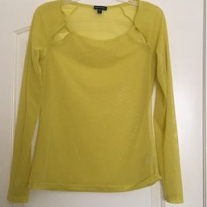 Bebe Sport long Sleeve Mesh T-Shirt Lemon yellow S